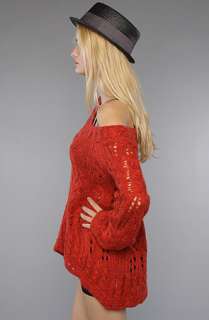Free People The Cable Fluted Pullover Sweater  Karmaloop   Global 