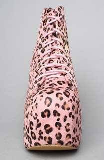 Jeffrey Campbell The Lita Shoe in Pink Leopard Fur  Karmaloop 