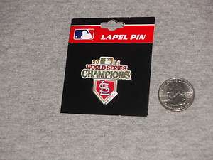 2011 World Series Champions St Louis Cardinals Pin Basic Small Lapel 