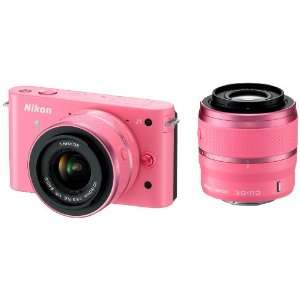 Nikon 1 J1 Systemkamera (10 Megapixel, 7,5 cm (3 Zoll) Display) pink 