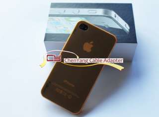 3mm Super Clear & Thin iPhone 4 4G yellow Bumper Case  