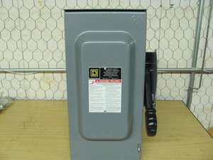 Square D H362RB Safety Switch, 60A, 600V  