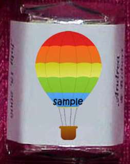 Hot Air Balloon BIRTHDAY Party Candy Wrappers Personalized Favors 