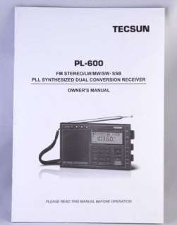 PL600 TECSUN PLL MW．FM ．LW．SW．SSB PL 600 DIGITAL RADIO New 