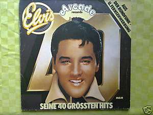 Vinyl LP   Elvis seine 40 Grössten Hits   ADE G6  