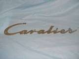 Chris Craft Cavalier Boat Large Script Chromel Emblem Logo Ornament 