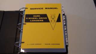 Case W7 Four Wheel Drive 4x4 Loader Service Manual NEW  