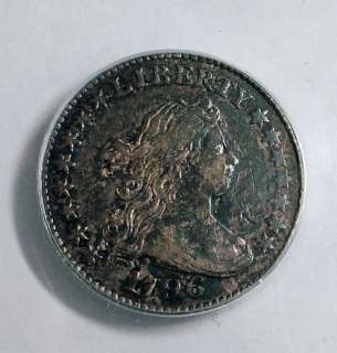 1796 DIME ANACS EF 40 BEAUTIFUL ORIGINAL, OUTSTANDING COIN  