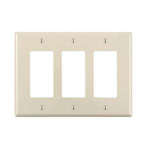   Decora 3 Gang Midway Wall Plate R56 PJ263 00T at The Home Depot