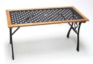 Gartentisch Tisch Gusseisen Garnitur Holz NEU ovp 41014  