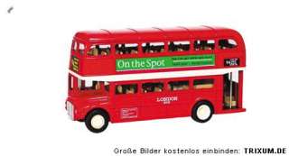 LONDON BUS ROT 12cm Oldtimer Bus roter Doppeldecker Sightseeing 