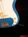 Used Custom Fender Parts Bass Guitar Blue  