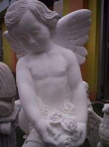Antik Figur Stein, Garten Skulptur Engel, Grabengel Neu  