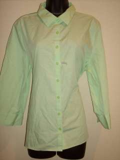 STUDIO WORKS WRINKLE FREE BUTTON DOWN BLOUSE LARGE D66  