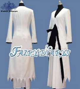Bleach Ichigo Kurosaki Black and White Cosplay Costume  