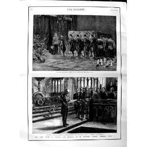 1884 Begräbnis  Hochländer Herzog Albanien Windsor Seaforth  