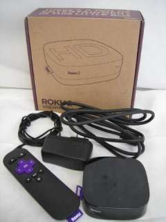 Roku 2 Media HD Streaming Player 3000D/3000X Black and Purple Stream 