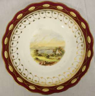 19TH CENTURY DISH DISH PRINTED WITH A VIEW STAFFORDSHIRE VICTORIAN 