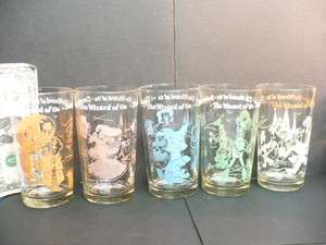   Oz Character Glasses: OZ, Dorothy, Tin Man, Toto, & Scarecrow  