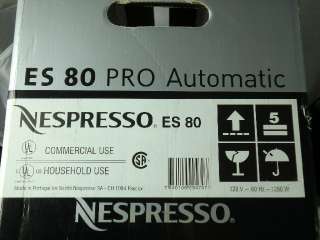Nespresso ES 80 Pro Auto Espresso Machine ES80   MSRP $350.00 *Brand 