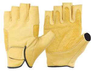 Anti Vibration MENS FINGERLESS Gloves Size Large  