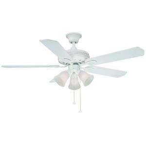 Hampton Bay AG524 WH Glendale 52 White Ceiling Fan  