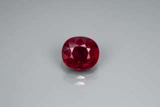 Natural Gem 2.89ct 8.5x7.6mm Oval Pigeon Blood Red RUBY, MOZAMBIQUE 