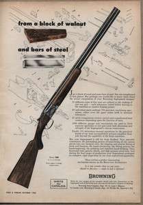 1960 Vintage Ad Browning Superposed Shotguns St Louis,MO  