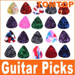 20P Stylish Colorful Celluloid Guitar Picks Plectrums  