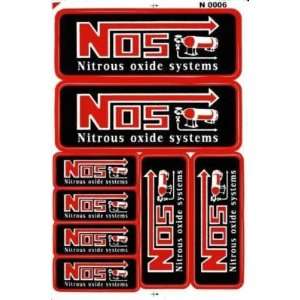 NOS N.O.S. Racing Tuning Motocross MX Sticker Bogen  Auto
