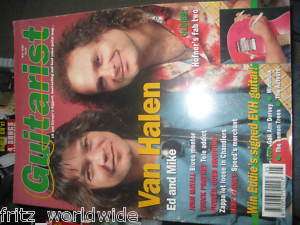 GUITARIST MAGAZINE uk guitar tab RARE 1993 VAN HALEN  