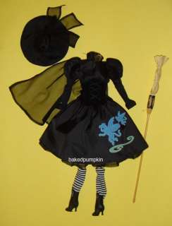 Barbie Ensemble Retro Black Costume For Barbie Doll ww  