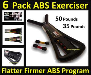The 6 pack abs exerciser allows you to target all your abs muscles in 