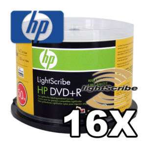 300 HP LIGHT SCRIBE DVD+R 16x BLANK DISC MEDIA CAKE BOX  