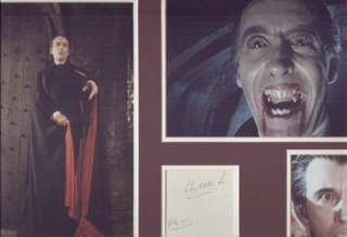 CHRISTOPHER LEE SIGNED AUTOGRAPH  