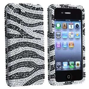  Silver Zebra Star Bling Hard Case Snap On Faceplate Cover 