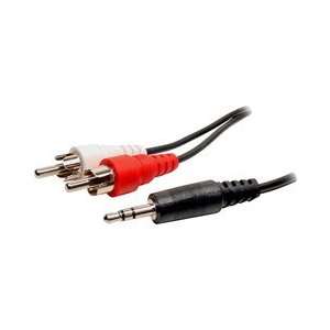  Cables Unlimited CABLES UNLIMITED 3.5MMTO 2RCA CBLE 25FT 