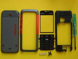 BLACK RED Cover Housing for Nokia 5310 XpressMusic  