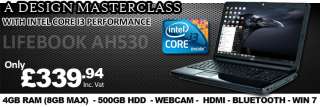 Fujitsu AH530 15.6 Intel CORE i3 Win7 Laptop  