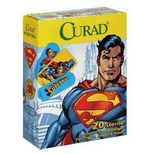  Curad Sterile Bandages, Assorted, Superman, 20 bandages 