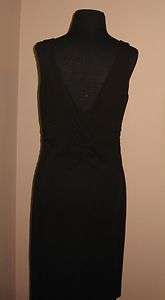 Ann Taylor LOFT Grecian style sleeveless black dress 6  