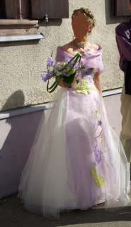  SUPERBE robe de mariée 38 Elsa Gary 2008 soie sauvage