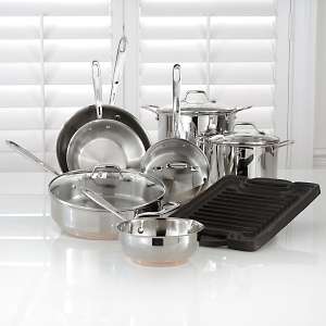   12 piece Stainless Steel Cookware Set by All Clad 