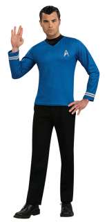 Adult Star Trek Blue Shirt Costume   Spock Star Trek Costumes