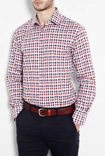 Paul Smith London  Red Indigo Bold Gingham Classic Fit Shirt by Paul 