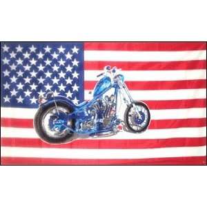  3x5 Harley Chopper American Flag 
