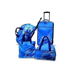  Teen Star 4pc Luggage Set Blue 