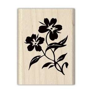  Two Wildflowers Wood Mounted Rubber Stamp Arts, Crafts & Sewing