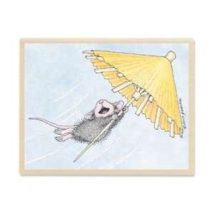   Mouse Mounted Rubber Stamp 3X4   Solo Flight Arts, Crafts & Sewing