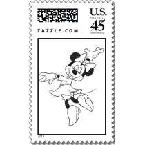 Disney Mickey & Friends Minnie Dancing (black and white)  